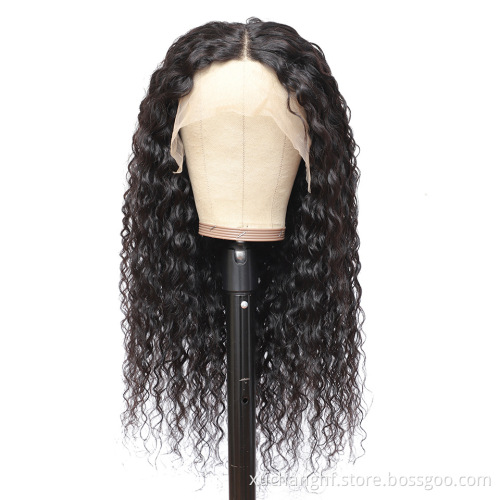 Cheap Raw Brazilian Virgin Human Hair Lace Front Wig Vendor 4x4 5x5 Full HD Swiss Lace Frontal Closure Wig For Black Women